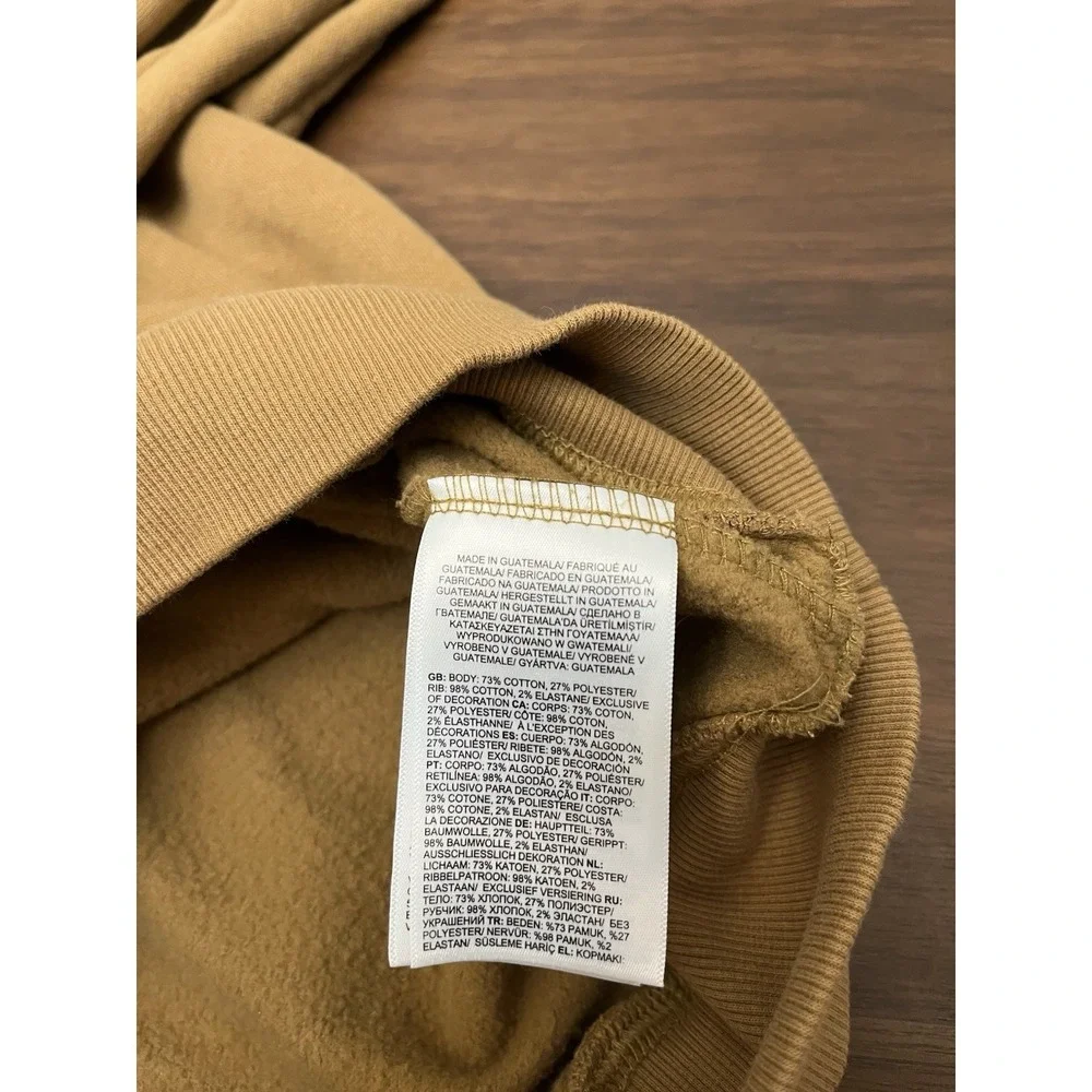 The North Face Men's Brolapse Hoodie zip pocket warm - Yellow Brown - Medium